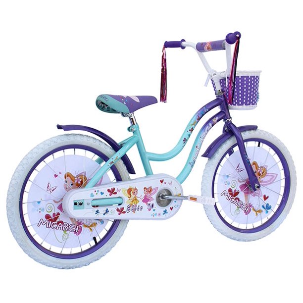 Tracer Bikes | Micargi Ellie Kids Bike, Boys and Girls Freestyle Bicycle, 16" with Training Wheels, 20" with Kickstand |  Chico USA, Inc.