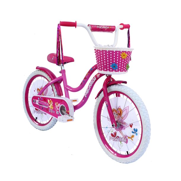 Tracer Bikes | Micargi Ellie Kids Bike, Boys and Girls Freestyle Bicycle, 16" with Training Wheels, 20" with Kickstand |  Chico USA, Inc.