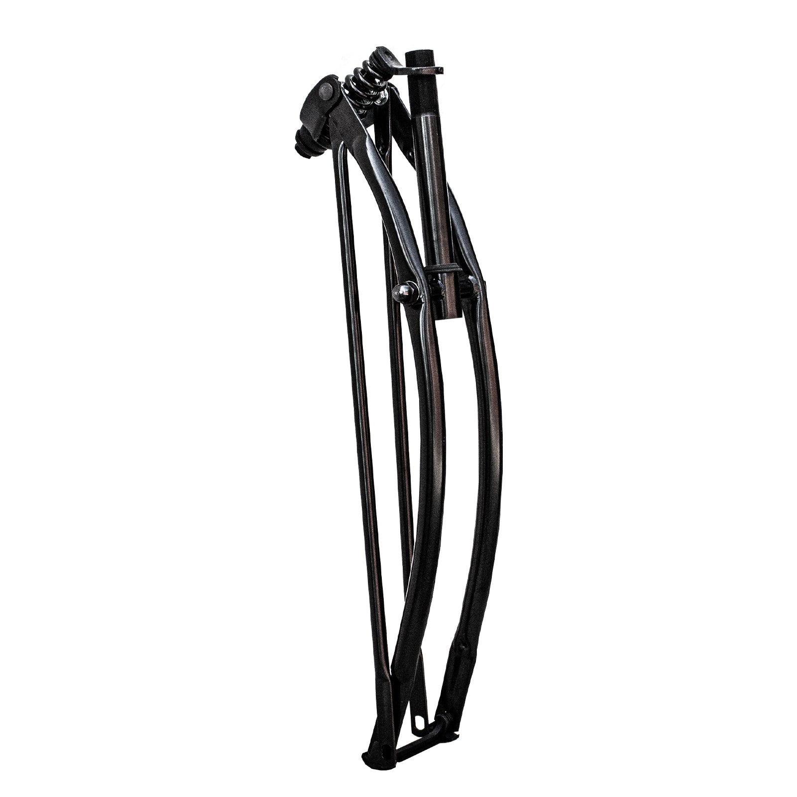 Tracer Bikes | Micargi FK-SP26161102 26" Lowrider Classic Spring Fork, Regular Bend, Steel, Chrome/Black |  Chico USA, Inc.
