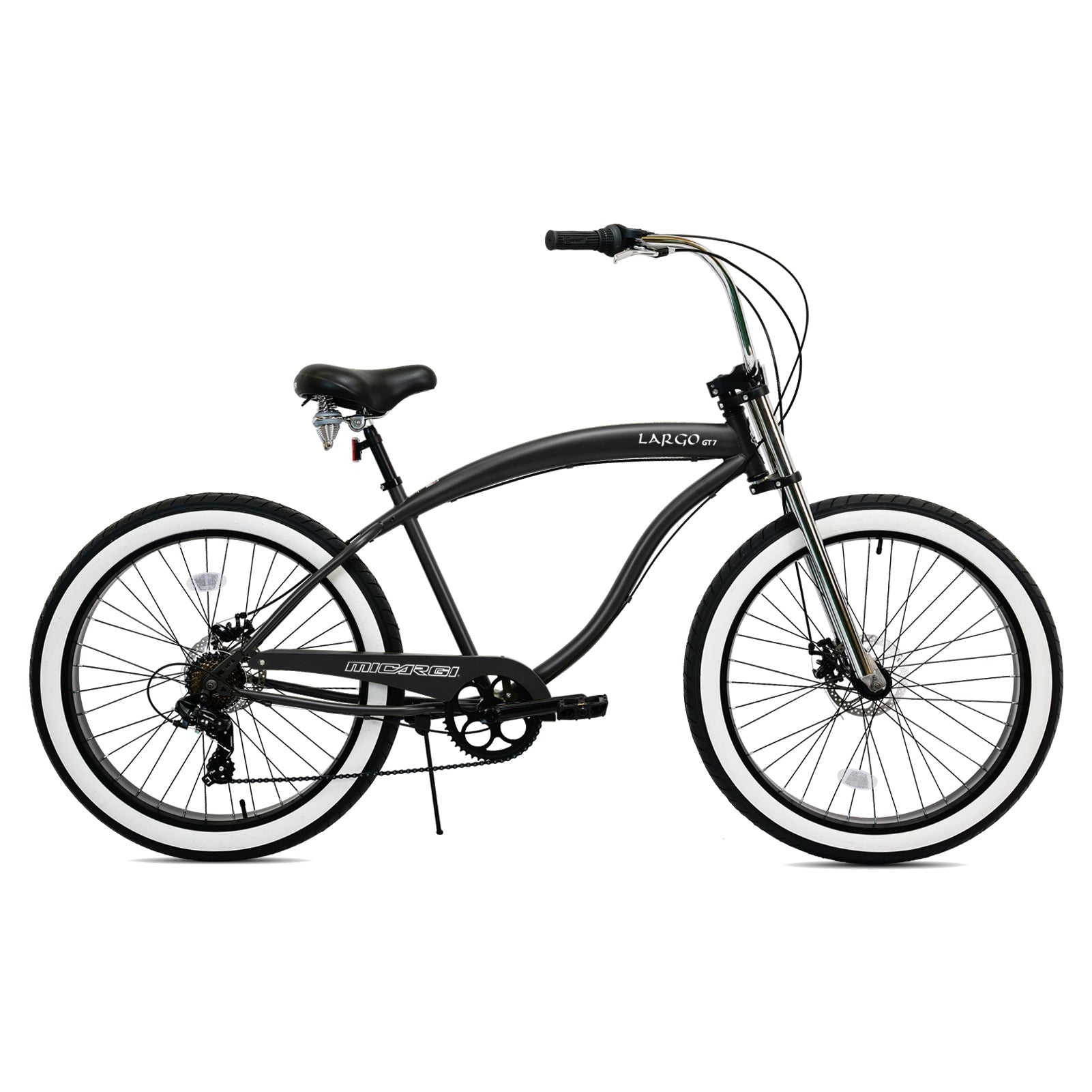Tracer Bikes | Micargi Largo GT7 26" Beach Cruiser Bike, 7-Speed |  Chico USA, Inc.