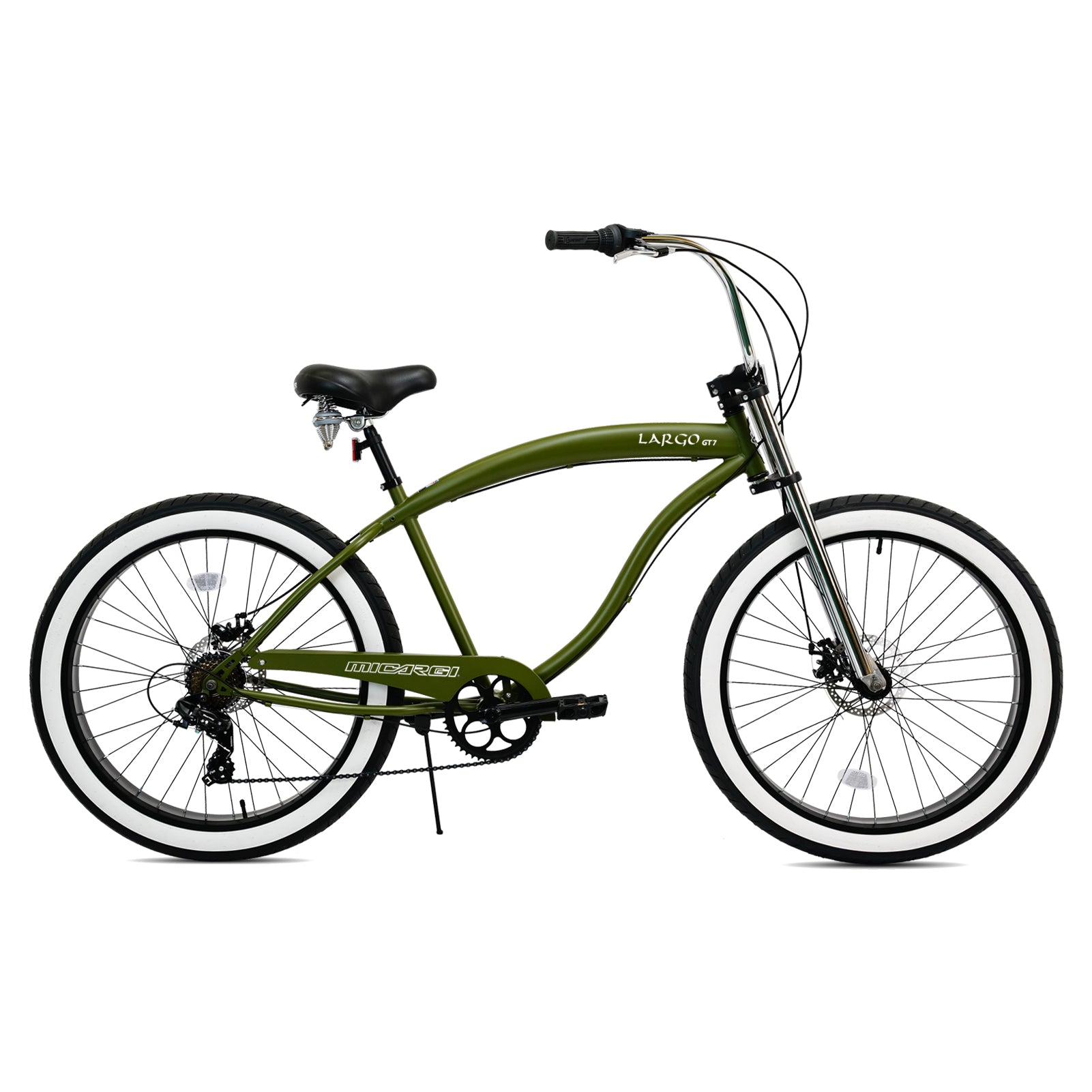Tracer Bikes | Micargi Largo GT7 26" Beach Cruiser Bike, 7-Speed |  Chico USA, Inc.