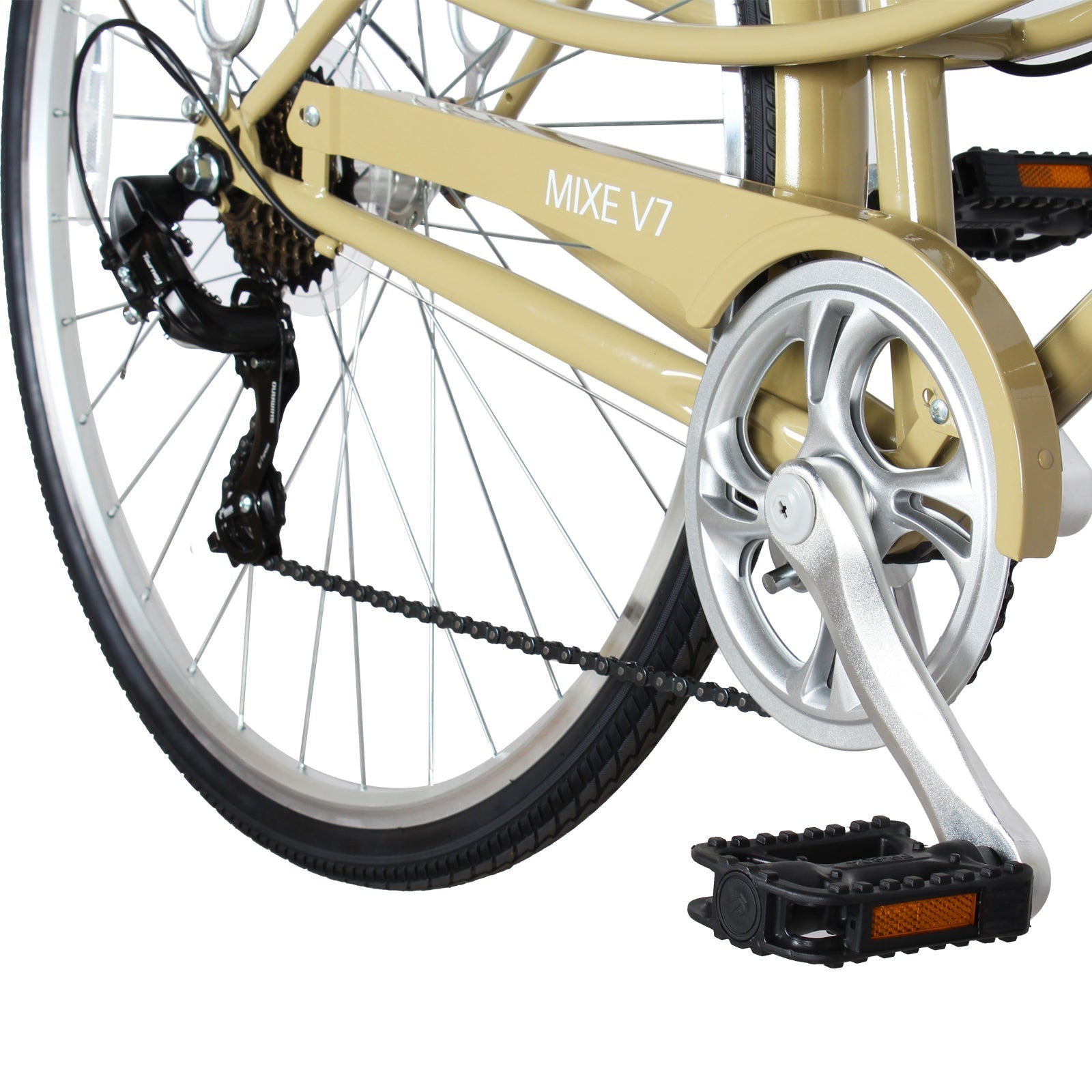 Micargi MIXE V7 700C Women's 7-Speed City Bike with Sleek Design and V-Brakes - Chico USA, Inc.