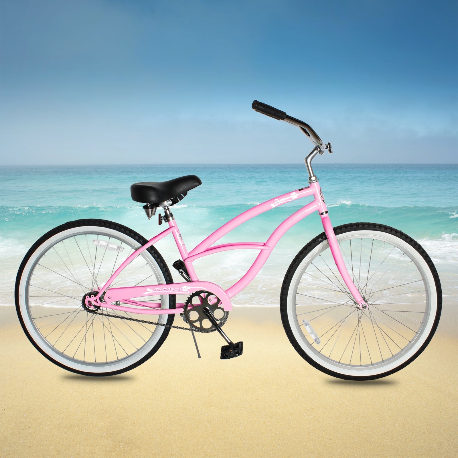 Tracer Bikes | Micargi Pantera 26 Inch Women's Beach Cruiser Bike, 1 Speed/7 Speed, Multiple Colors | Chico USA, Inc.