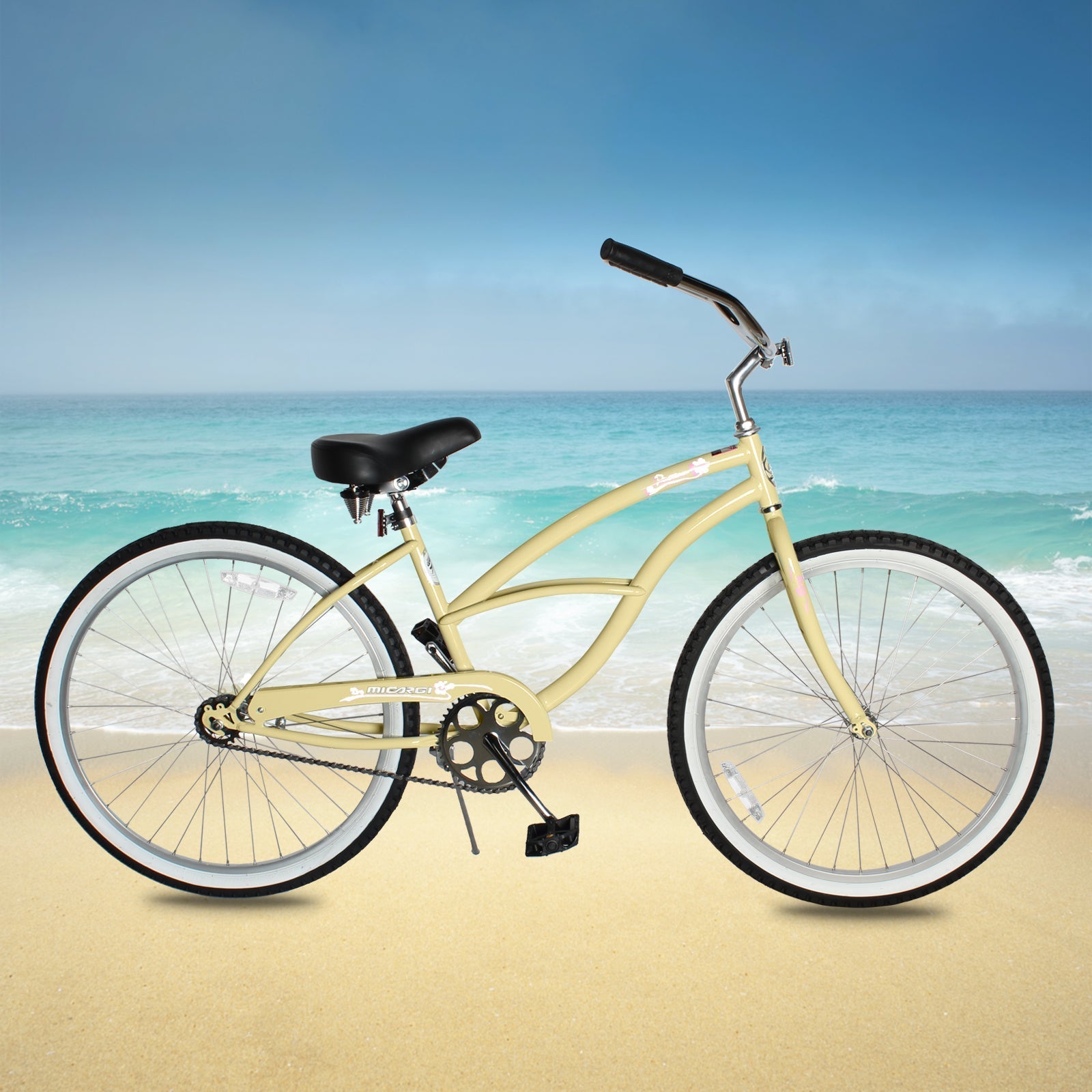 Tracer Bikes | Micargi Pantera 26 Inch Women's Beach Cruiser Bike, 1 Speed/7 Speed, Multiple Colors | Chico USA, Inc.