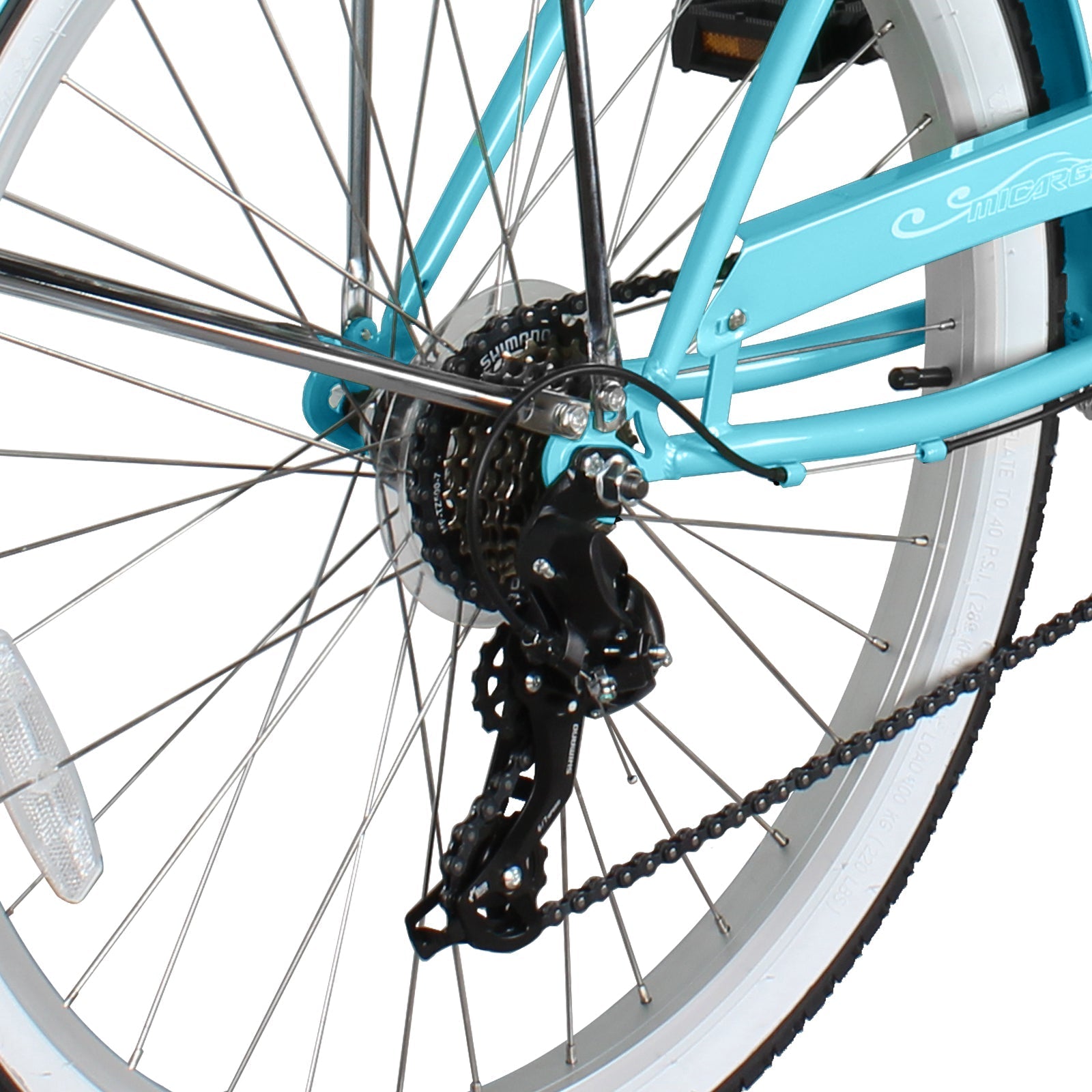 Tracer Bikes | Micargi Pantera 26 Inch Women's Beach Cruiser Bike, 1 Speed/7 Speed, Multiple Colors | Chico USA, Inc.