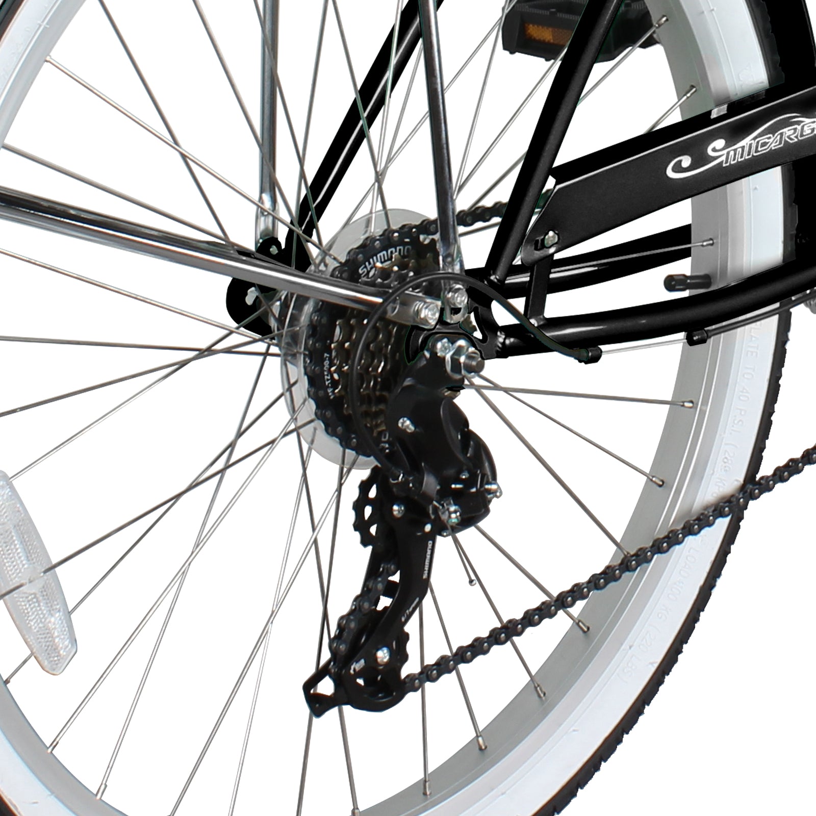 Tracer Bikes | Micargi Pantera 26 Inch Women's Beach Cruiser Bike, 1 Speed/7 Speed, Multiple Colors | Chico USA, Inc.