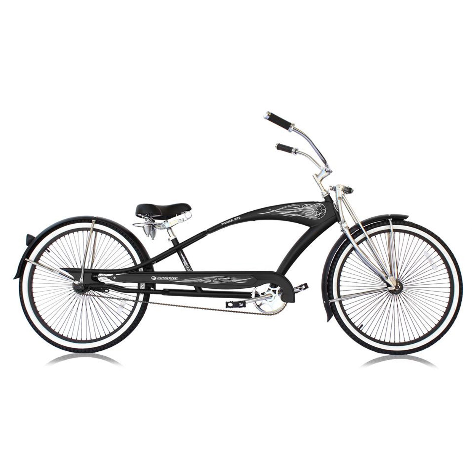 Tracer Bikes | Micargi Puma GTS 26" Stretch Cruiser Bicycle with Springer Fork and 68 Spoke Rims | Chico USA, Inc.