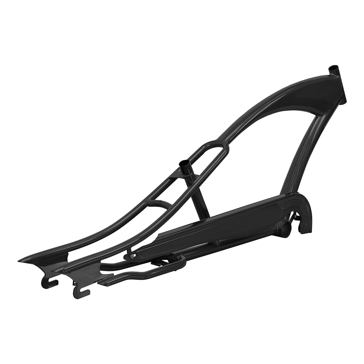 Tracer Bikes | Micargi Puma Stretch Chopper Bike with 26" Oversized Steel Frame and Chainguard | Chico USA, Inc.