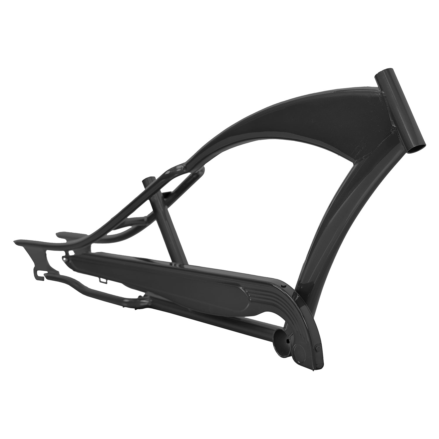 Tracer Bikes | Micargi Puma Stretch Chopper Bike with 26" Oversized Steel Frame and Chainguard | Chico USA, Inc.