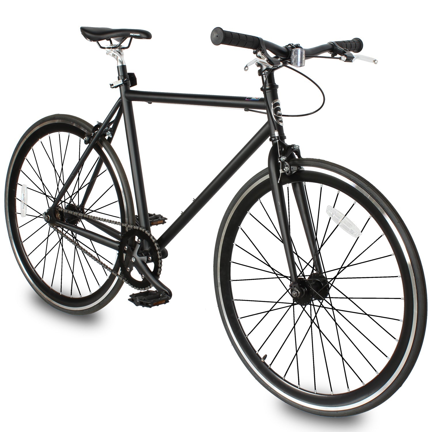 Tracer Bikes | Micargi RD-269 Fixed Gear Single-Speed Hi-Ten Steel Frame Road Bike | Chico USA, Inc.