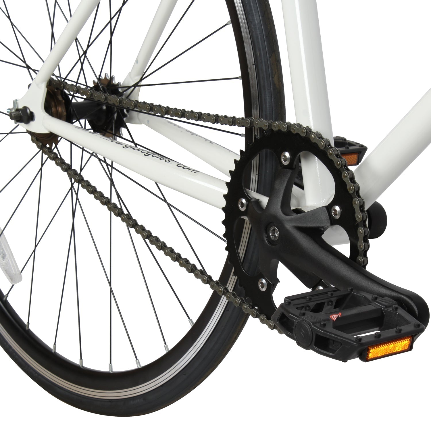 Tracer Bikes | Micargi RD-269 Fixed Gear Single-Speed Hi-Ten Steel Frame Road Bike | Chico USA, Inc.