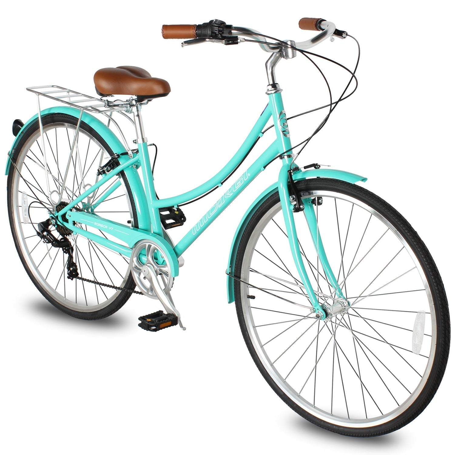 Tracer Bikes | Micargi Roasca Step Through 700C Hybrid City Bike 7-Speed | Chico USA, Inc.
