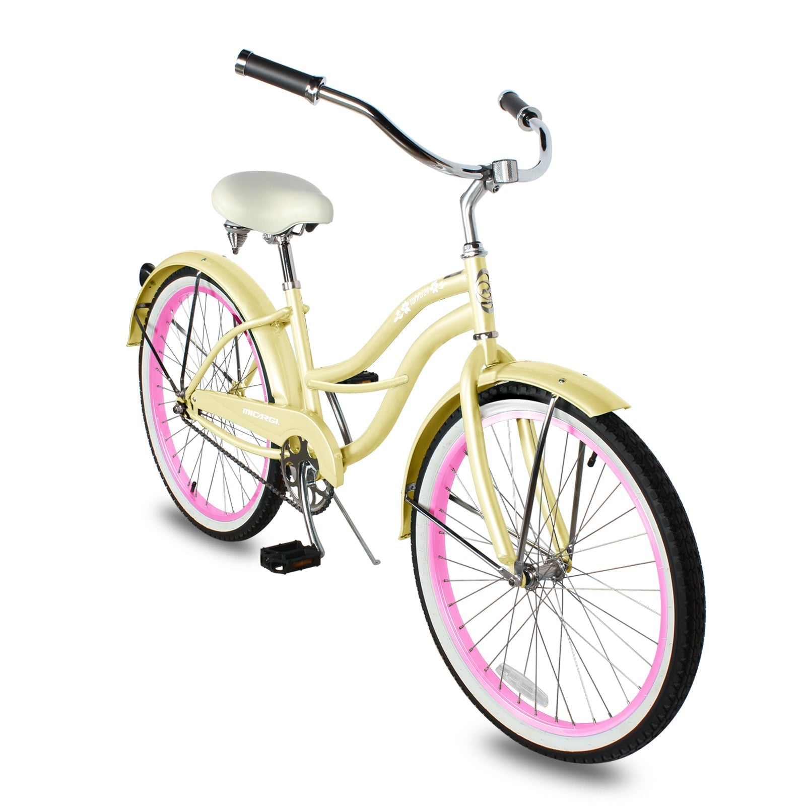 Tracer Bikes | Micargi Tahiti Single Speed 26 Inch Women's Beach Cruiser Bike |  Chico USA, Inc.