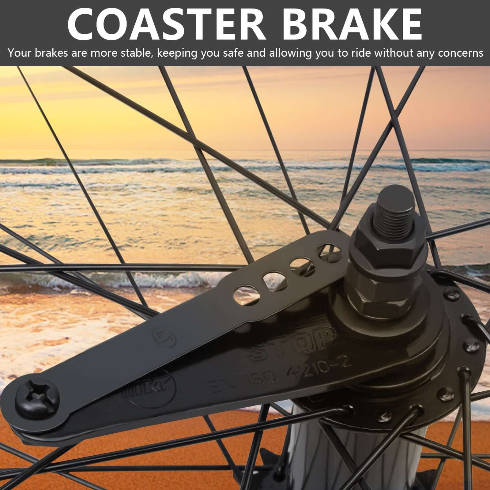 Tracer Bikes | Micargi WH-T952636C 26"x3" Alloy Fat Rims Wheel Set for 29"x4" Fat Tire, Single Speed | Chico USA, Inc.