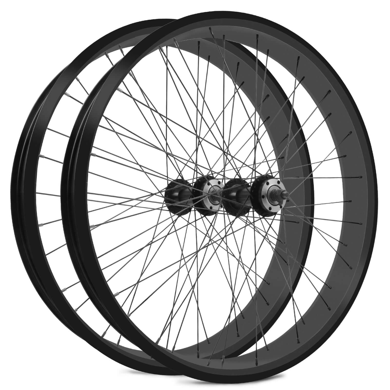 Tracer Bikes | Micargi WH-T952636D7 26"x3" Alloy Fat Rims Wheel Set for 26"x3.0, 4.0 Tire, 7-Speed | Chico USA, Inc.