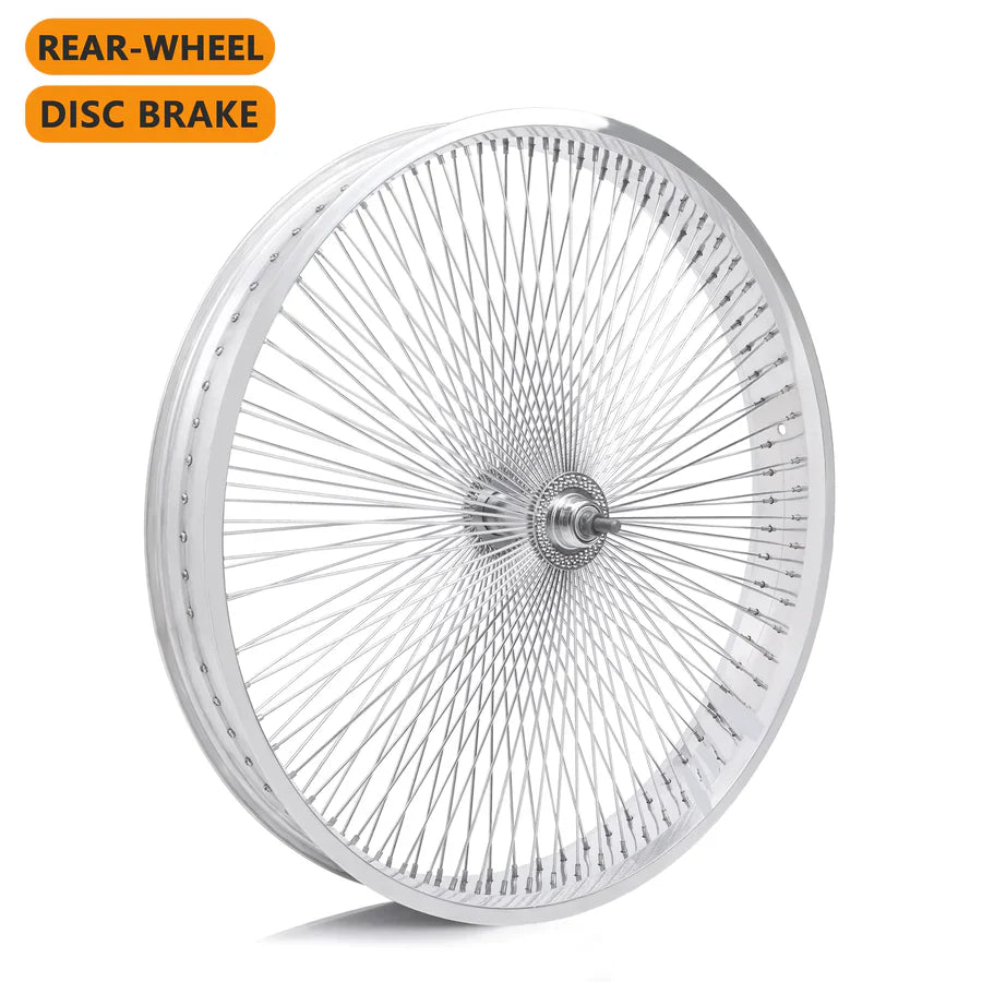 Tracer Bikes | Micargi WH-TR7529140 29"X4" Aluminum Polish Fat Rims Wheel Set with KT Coaster Brake or Disc Brake |  Chico USA, Inc.