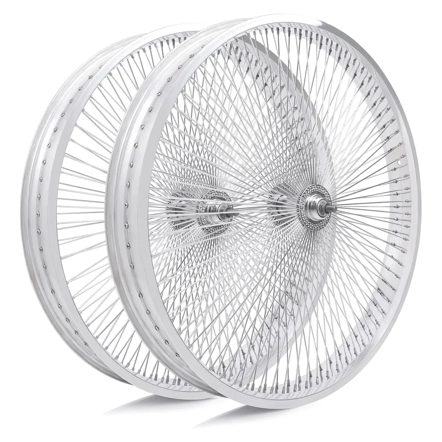 Tracer Bikes | Micargi WH-TR9526140 26"X4" Aluminum Polish Fat Rims Wheel Set with KT Coaster Brake or Disc Brake | Chico USA, Inc.