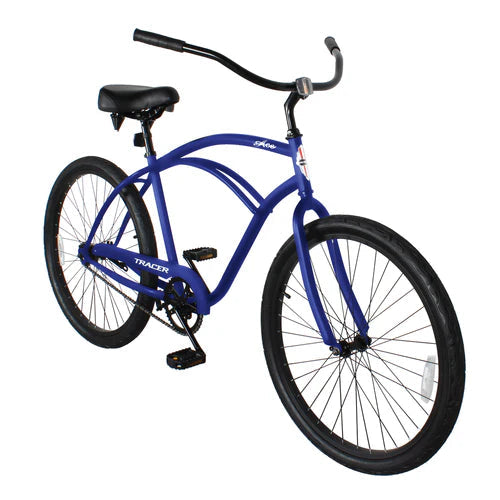 Tracer Bikes | Tracer ACE 26" Beach Cruiser Bike for Men, Single Speed, Hi-ten Steel Frame, Black, 26" Tires | Chico USA, Inc.