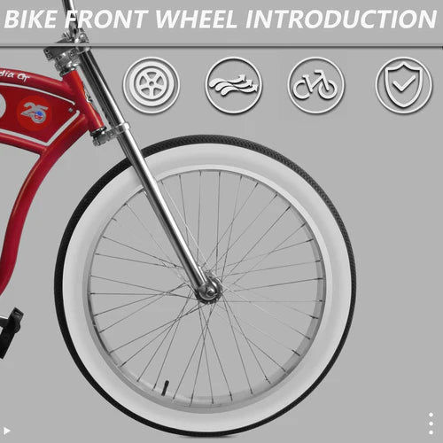 Tracer Bikes | Tracer Arcadia GT7 26" Chopper Cruiser Stretch Bike 7 Speed, Hi-ten Steel Frame | Chico USA, Inc.