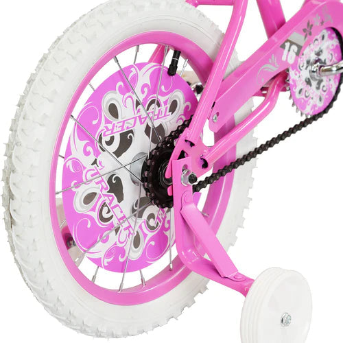 Tracer Bikes | Tracer Avery 16" Kids Bike with Training Wheels, Sturdy Steel Frame, Ages 3-7 |  Chico USA, Inc.