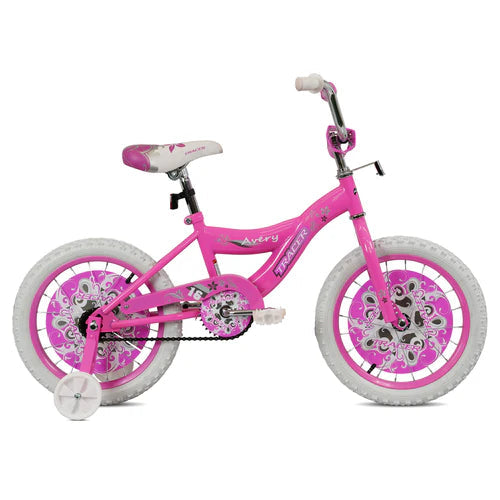 Tracer Bikes | Tracer Avery 16" Kids Bike with Training Wheels, Sturdy Steel Frame, Ages 3-7 |  Chico USA, Inc.