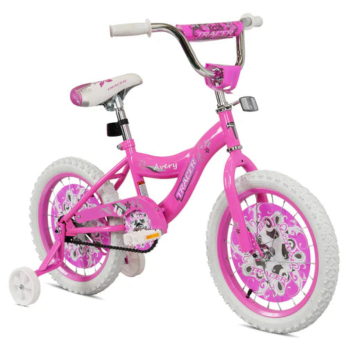 Tracer Bikes | Tracer Avery 16" Kids Bike with Training Wheels, Sturdy Steel Frame, Ages 3-7 |  Chico USA, Inc.