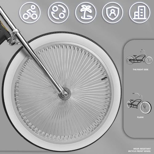 Tracer Bikes | Tracer Beacon Pro 26" Stretch Cruiser Bike, Hi-ten Steel Frame, Single Speed | Chico USA, Inc.