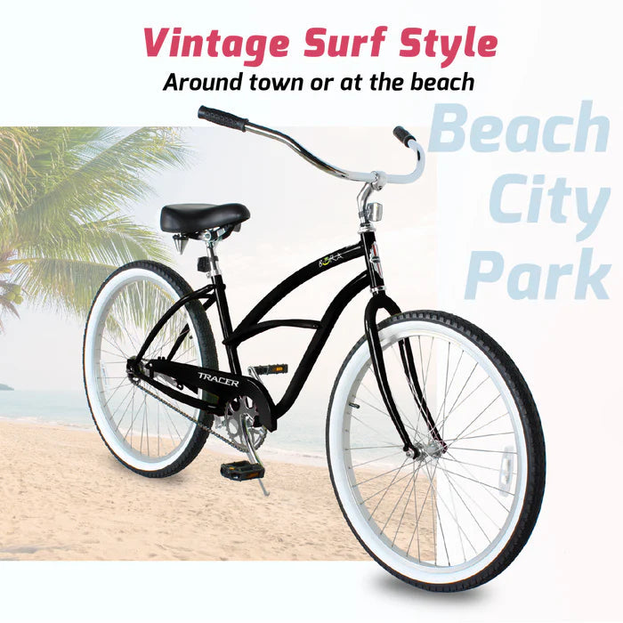 Tracer Bikes | Tracer Bora 26" Female Beach Cruiser Bike, Coaster Brake, Single Speed, Multiple Colors | Chico USA, Inc.
