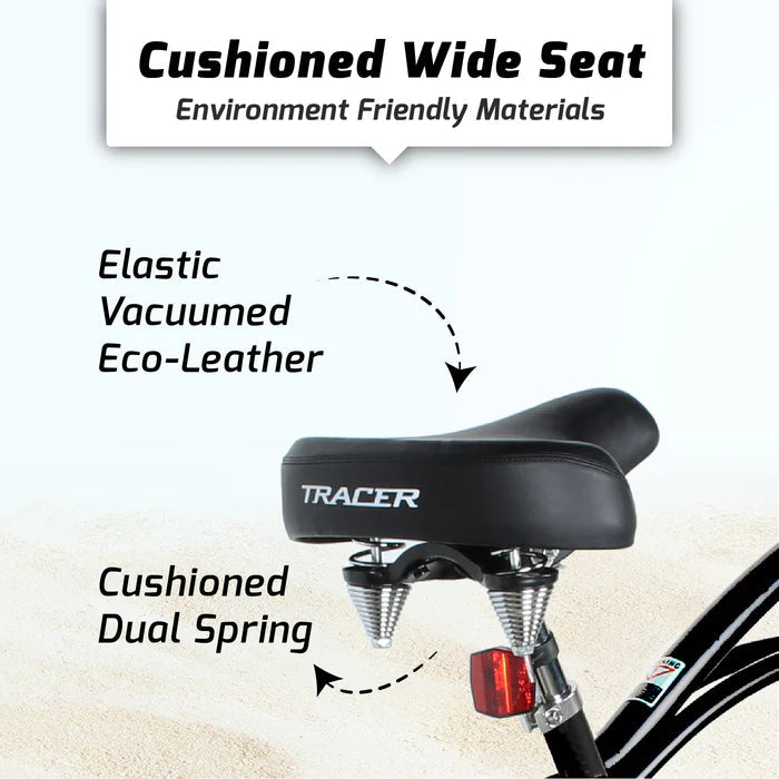 Tracer Bikes | Tracer Bora 26" Male Beach Cruiser Bike, Coaster Brake, Single Speed, Multiple Colors | Chico USA, Inc.