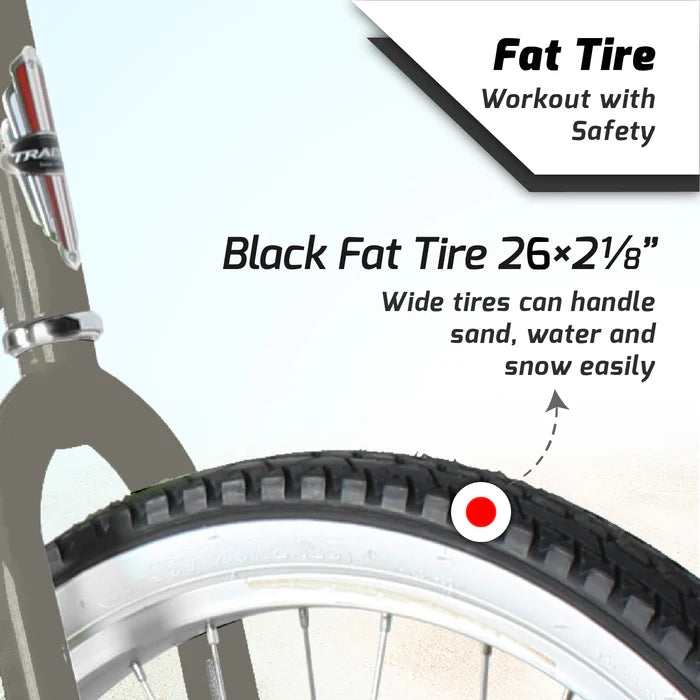 Tracer Bikes | Tracer Bora 26" Male Beach Cruiser Bike, Shimano 7-Speed, Multiple Colors | Chico USA, Inc.