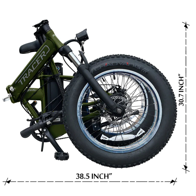 Tracer Bikes | Tracer Coyote 20" Aluminum Folding Electric Bike, 500W 48V, Multiple Colors | Chico USA, Inc.