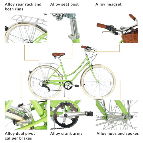 Tracer Bikes | Tracer Kelly 700C Hybrid City Bike, 7-Speed for Urban Commuting | Chico USA, Inc.