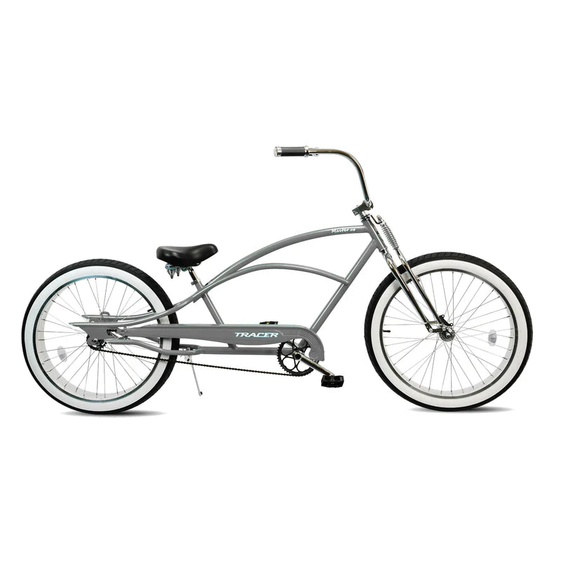 Tracer Bikes | Tracer Master DS 26" Dual Springer Chopper Stretch Beach Cruiser Bike with Fat Tires | Chico USA, Inc.