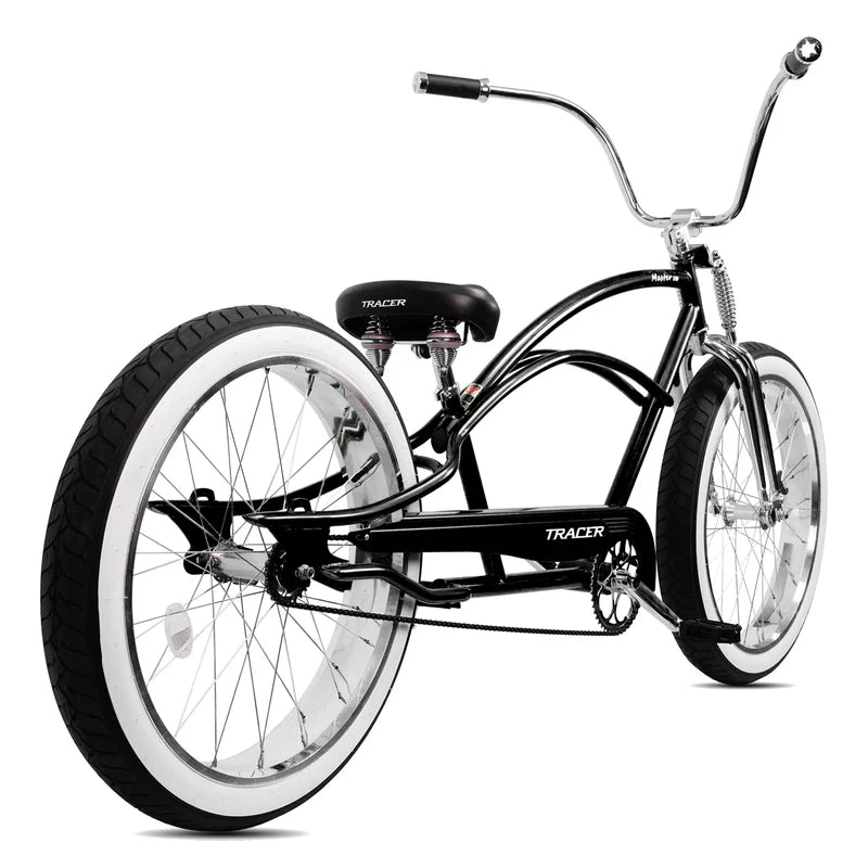 Tracer Bikes | Tracer Master DS 26" Dual Springer Chopper Stretch Beach Cruiser Bike with Fat Tires | Chico USA, Inc.