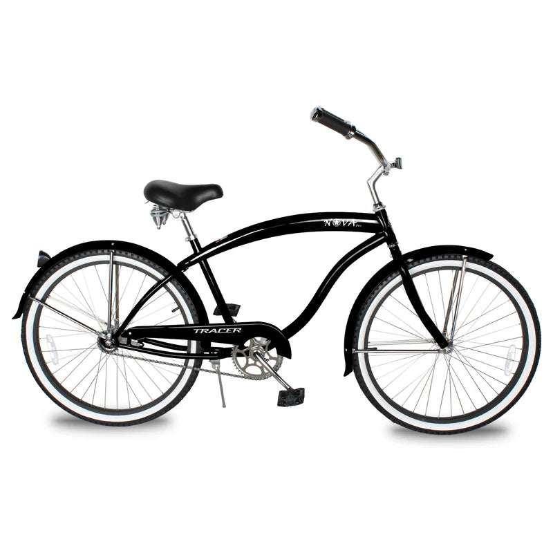 Tracer Bikes | Tracer NOVA 26" Beach Cruiser Bike Single Speed with Moon-Type Handlebar and KT Coaster Brake for Men | Chico USA, Inc.