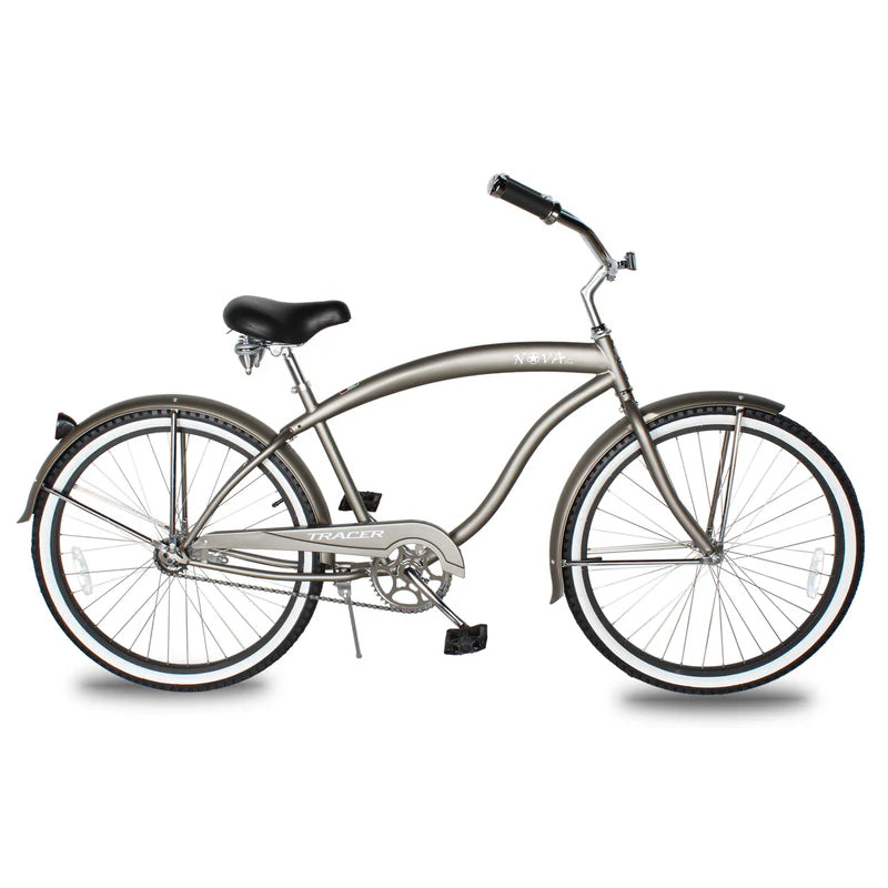 Tracer Bikes | Tracer NOVA 26" Beach Cruiser Bike Single Speed with Moon-Type Handlebar and KT Coaster Brake for Men | Chico USA, Inc.