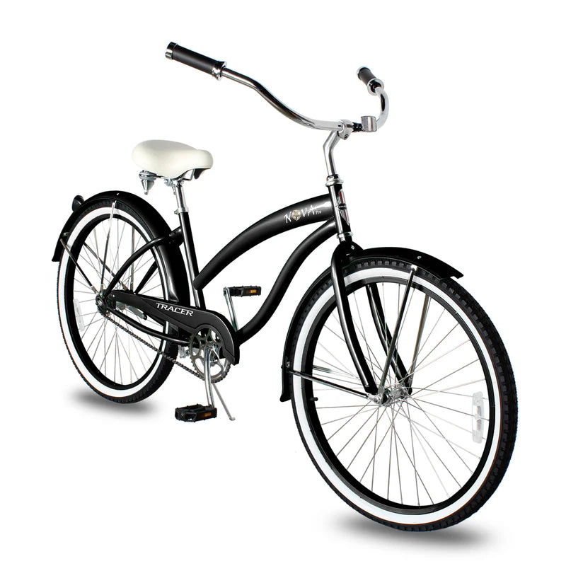 Tracer Bikes | Tracer NOVA 26" Beach Cruiser Bike Single Speed with Moon-Type Handlebar and KT Coaster Brake for Women | Chico USA, Inc.