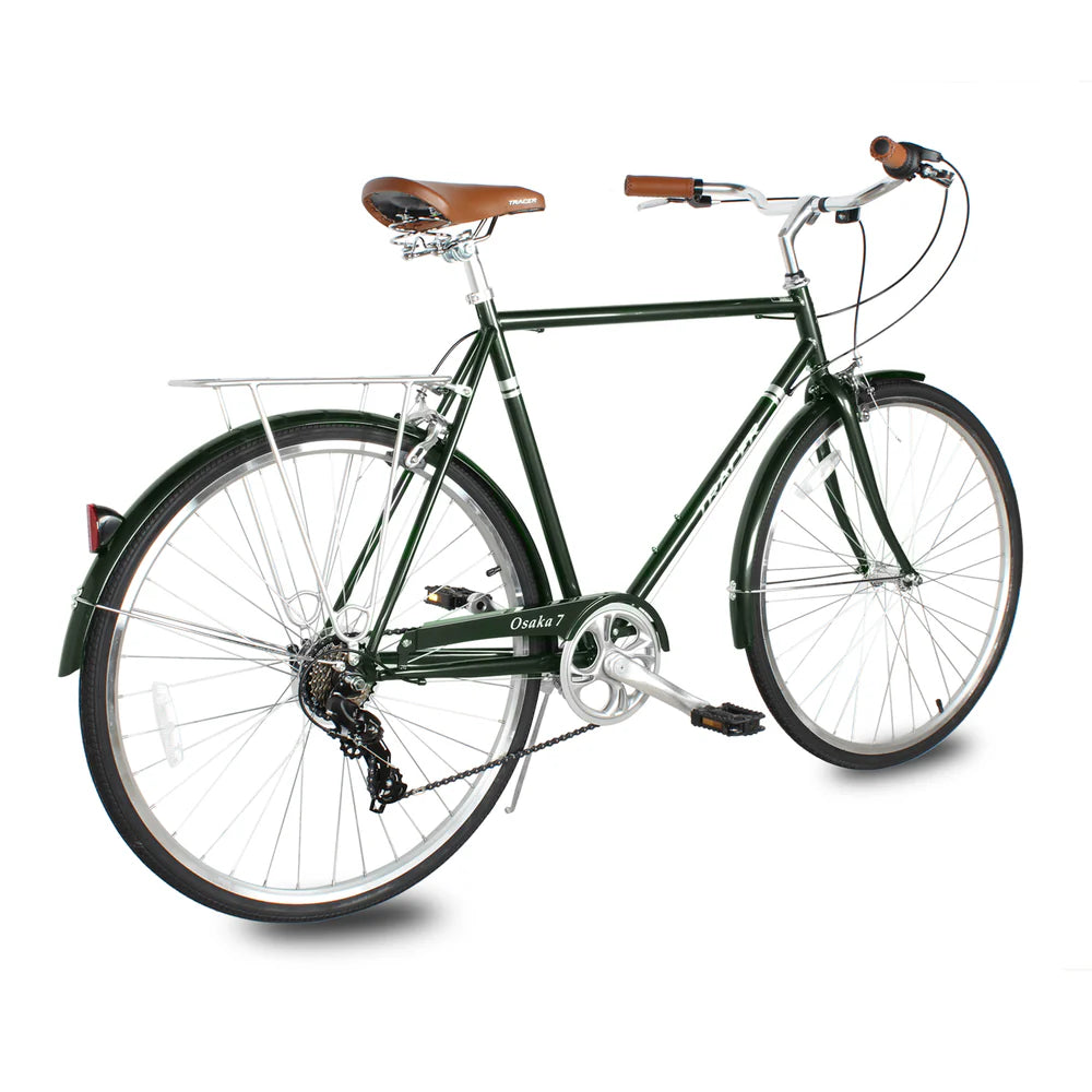 Tracer Bikes | Tracer Osaka 700C 7 Speed Hybrid City Bike with Moon-Type Handlebar for Men | Chico USA, Inc.