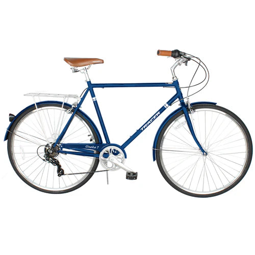 Tracer Bikes | Tracer Osaka 700C 7 Speed Hybrid City Bike with Moon-Type Handlebar for Men | Chico USA, Inc.