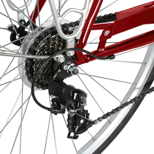 Tracer Bikes Osaka 700C 7 Speed Hybrid City Bike with Moon-Type Handlebar for Men - Chico USA, Inc.