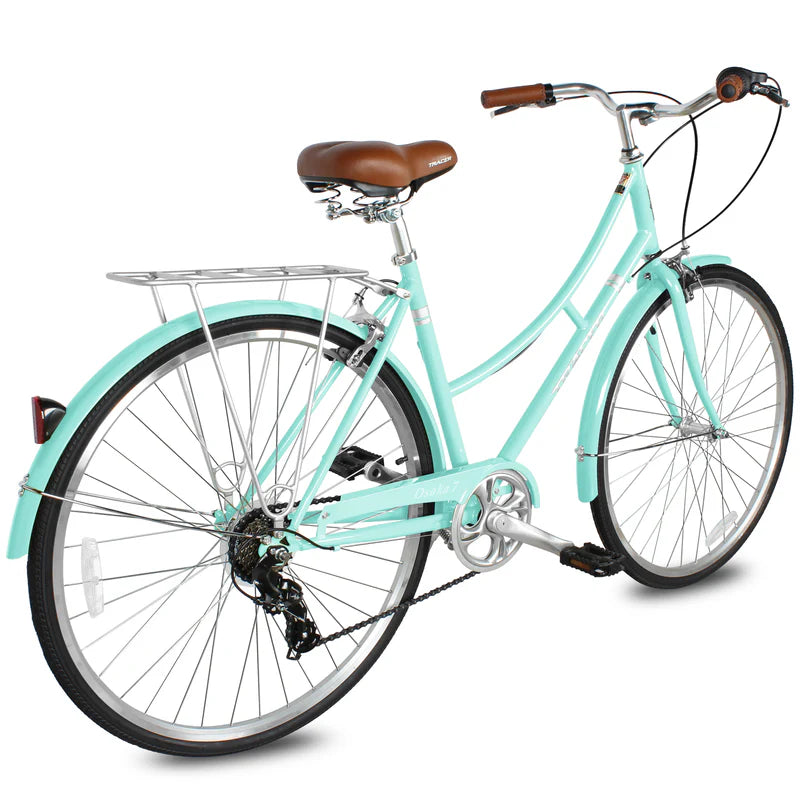 Tracer Bikes | Tracer Osaka 700C 7 Speed Hybrid City Bike with Moon-Type Handlebar for Women | Chico USA, Inc.