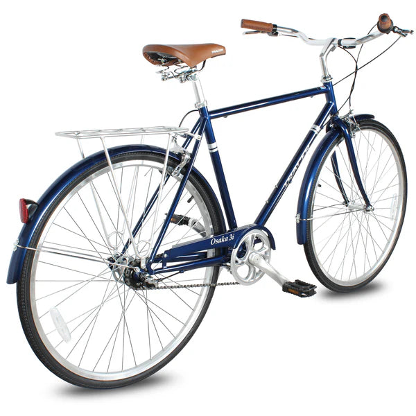 Tracer Bikes | Tracer Osaka 700C Internal 3-Speed Hybrid City Bike for Men with Back Rack | Chico USA, Inc.