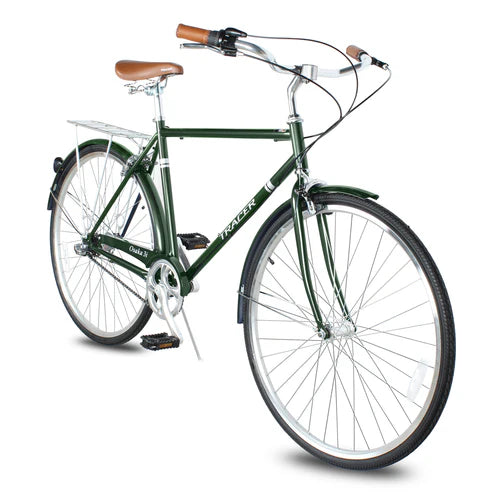 Tracer Bikes | Tracer Osaka 700C Internal 3-Speed Hybrid City Bike for Men with Back Rack | Chico USA, Inc.