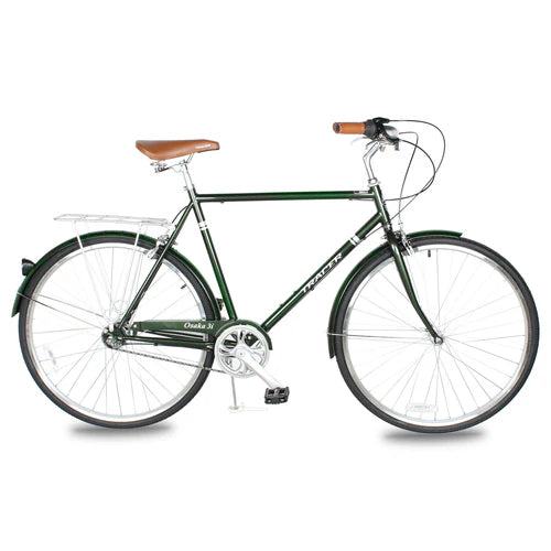 Tracer Bikes | Tracer Osaka 700C Internal 3-Speed Hybrid City Bike for Men with Back Rack | Chico USA, Inc.