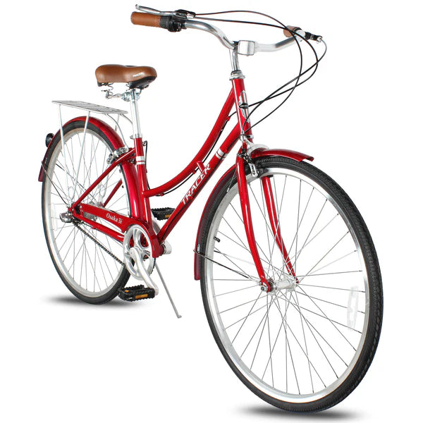 Tracer Bikes | Tracer Osaka 700C Internal 3-Speed Hybrid City Bike for Women with Back Rack | Chico USA, Inc.