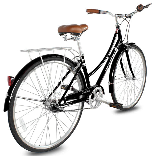 Tracer Bikes | Tracer Osaka 700C Internal 3-Speed Hybrid City Bike for Women with Back Rack | Chico USA, Inc.