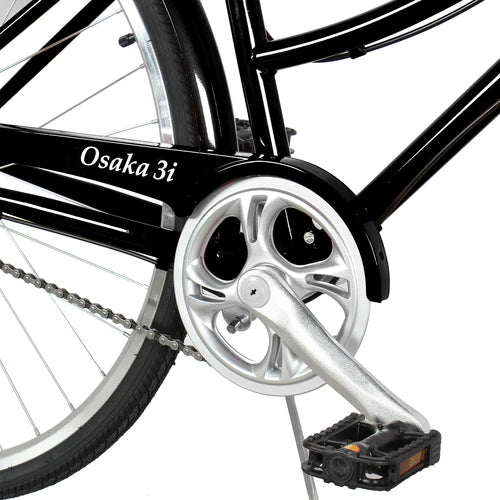 Tracer Bikes | Tracer Osaka 700C Internal 3-Speed Hybrid City Bike for Women with Back Rack | Chico USA, Inc.