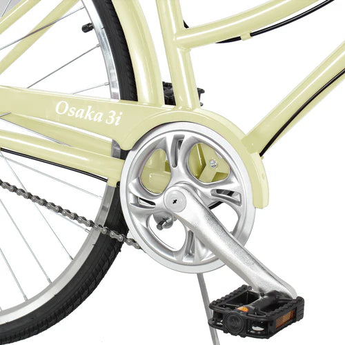 Tracer Bikes | Tracer Osaka 700C Internal 3-Speed Hybrid City Bike for Women with Back Rack | Chico USA, Inc.