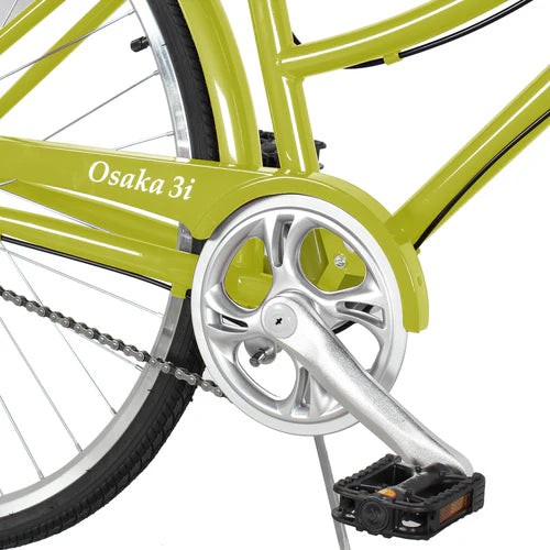 Tracer Bikes | Tracer Osaka 700C Internal 3-Speed Hybrid City Bike for Women with Back Rack | Chico USA, Inc.