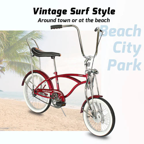 Tracer Bikes | Tracer Smart Classic Beach Cruiser Bike, Single Speed with 140H Rims | Chico USA, Inc.